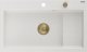Granitinė virtuvinė plautuvė Mexen Omar su sifonu, White/Gold 1