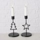 Home Styling Collection Metalowy świecznik na pojedynczą świecę NORGA, wys. 17 cm 4