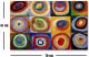 Reprodukcija Farbstudie Quadrate (Wassily Kandinsky) 1