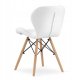 Signal 4 zestaw krzeseł jadalnianych Lago, biały/brązowy 4