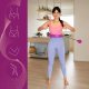Gimnastikos lankas ONE FITNESS OHA01 su svoriu ir diržu BR125, rožinis 4