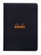Rhodia Kladdehæfte A5 linieret - sort omslag - 80gram 48 sider (Rhodia nr. 119189C) 1