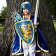 Noble Knight Blå kappe Udklædning 4