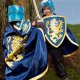 Noble Knight Blå kappe Udklædning 5