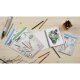 Clairefontaine Cray-On Skitseblok A5 - 50 ark, hvidt skitsepapir,120gram, spiral på den lange side, perforeret ( velegnet som refillblok i Derwent Sketching Wallet nr. 601010) 1