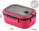 Śniadaniówka LUNCH BOX ze sztućcami 21 x 14,5 x 8cm fuksja PJM44F 1