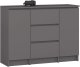 KOMODA K100 2D 3SZ PK GRAFIT SZARY 1