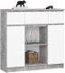 KOMODA K100 2D 3SZ 1P PK BETON / BIAŁY 1