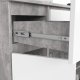 KOMODA K100 2D 3SZ 1P PK BETON / BIAŁY 3