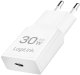 LogiLink USB Wall Charger, GaN, 1port, USB-CF, PD 30W, slim, white 1