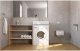 CLARO MINI SET WASHBASIN,DRAIN,BRACK.WH. 2