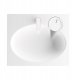 CLARO MINI SET WASHBASIN,DRAIN,BRACK.WH. 5