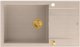 Zlewozmywak GraniteQ EVAN 136 XL GraniteQ zlewozmywak z syfonem Push To Open 1-komorowy z/o (860x500x210; kom. 420x490) pearl beige / elementy złote 2