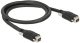 DeLOCK - IEEE 1394 kabel - FireWire 800 (han) til FireWire 800 (han) - 1 m - tommelskruer - sort 1