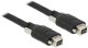 DeLOCK - IEEE 1394 kabel - FireWire 800 (han) til FireWire 800 (han) - 1 m - tommelskruer - sort 1