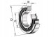 FAG NJ208-E-TVP2 Cylinderrullelejer Borings-diameter 40 mm Udvendig diameter 80 mm Omdrejningstal (maks.) 9000 rpm 3