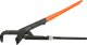 Bahco Swedish Model, Black, Orange, Swedish pipe wrench, Orange, 16 cm, 90°, Steel 3