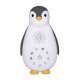 Zazu Zoe speaker night light, penguin, grey 1