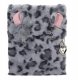 TOPModel Diary with fluffy cover, grey 1
