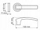 Door handle DH 91A, universal, stainless steel color. 1