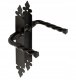 Gate handle WHB 90, 90 mm, black. 1