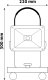Rechargeable portable LED spotlight AVIDE, 20W, 120deg, 4000 K, 1000 lm 1