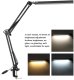 Table LED lamp with clamp AVIDE JAMES, 12 W, CCT, 450 lm, USB, black 1