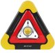 LED flashlight ENTAC, IP44, 5W, 300lm, rechargeable, solar and USB, triangle f., emergency sign function 1