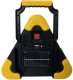 LED flashlight ENTAC, IP44, 5W, 300lm, rechargeable, solar and USB, triangle f., emergency sign function 2