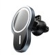 Wave magnetic Qi charging stand for car, black 1
