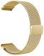 Wave steel braided strap 20mm, for smartwatches and sports watches, gold 3