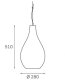 Innolux Pisara pendant lamp, white, E27 1