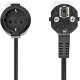 Fuj:tech 1-piece extension cord, 20 m, black 1