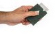 Exentri leather wallet, green 1