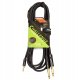 PROEL 3.5mm stereo male - 2 x 6.3mm mono male, 3m, black 1