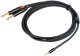 PROEL 3.5mm stereo male - 2 x 6.3mm mono male, 5m, black 1