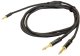 PROEL 3.5mm stereo male - 2 x 6.3mm mono male, 5m, black 1