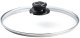 Glass lid O24 cm with handle SDC24 1