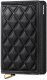 Secrid Emboss Lines Diamond Black Slimwallet, diamond patterned black 1