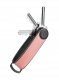 Orbitkey Hybrid Leather Key Organiser, pastel pink 1