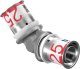 Uponor Uponor S-Press Plus vinkel - 45 gr. 25x25 mm 1