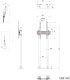 Multibrackets M Dual Pole Floormount Pro 65"-90", 75 kg, 165.1 cm (65"), 2.29 m (90"), 100 x 100 mm, 400 x 600 mm, -6 - 15° 1
