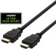 Deltaco HU-05, 0.5 m, HDMI Type A (Standard), HDMI Type A (Standard), Audio Return Channel (ARC), Black 1