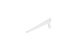 BRACKET SINGLE SLOT 250 MM WHITE 2