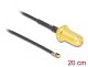 DeLOCK 12662, 0.2 m, SMA, MHF 4L LK, Black 1