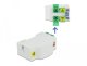 DeLOCK Optical Fiber Connection Box for DIN Rail 4 x SC Simplex or LC Duplex, White, Acrylonitrile butadiene styrene (ABS), 60.5 mm, 85 mm, 31.5 mm, 1 pc(s) 2
