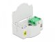 DeLOCK Optical Fiber Connection Box for DIN Rail 4 x SC Simplex or LC Duplex, White, Acrylonitrile butadiene styrene (ABS), 60.5 mm, 85 mm, 31.5 mm, 1 pc(s) 3