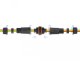 DeLOCK Cable connector for outdoor 3 pin, IP68 waterproof, screwable, cable diameter 4.5 - 7.5 mm black, Straight, 85 - 260 V, Black, IP68, 25 mm, 114 mm 2