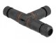 DeLOCK Cable connector T-shape for outdoor 2 pin, IP68 waterproof, screwable, cable diameter 4.5 - 7.5 mm black, Straight, 85 - 260 V, Black, IP68, 1 pc(s), China 1