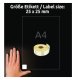 Avery-Zweckform A1933083 Etiketten (Rolle) 25 x 25 mm Folie Weiß 1 Set Universal-Etiketten (A1933083) 4